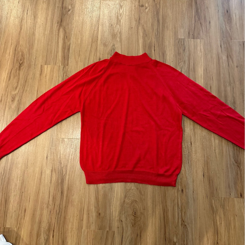 Vintage Red Mockneck Sweater